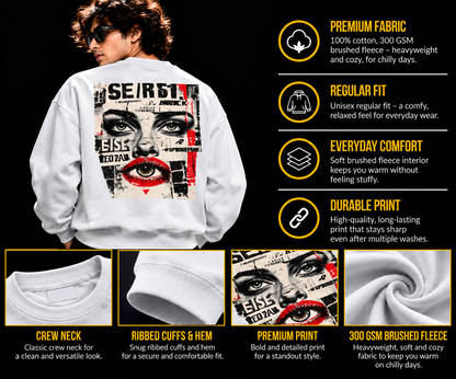 Surreal Vision – Lavender Premium Fleece Sweatshirt